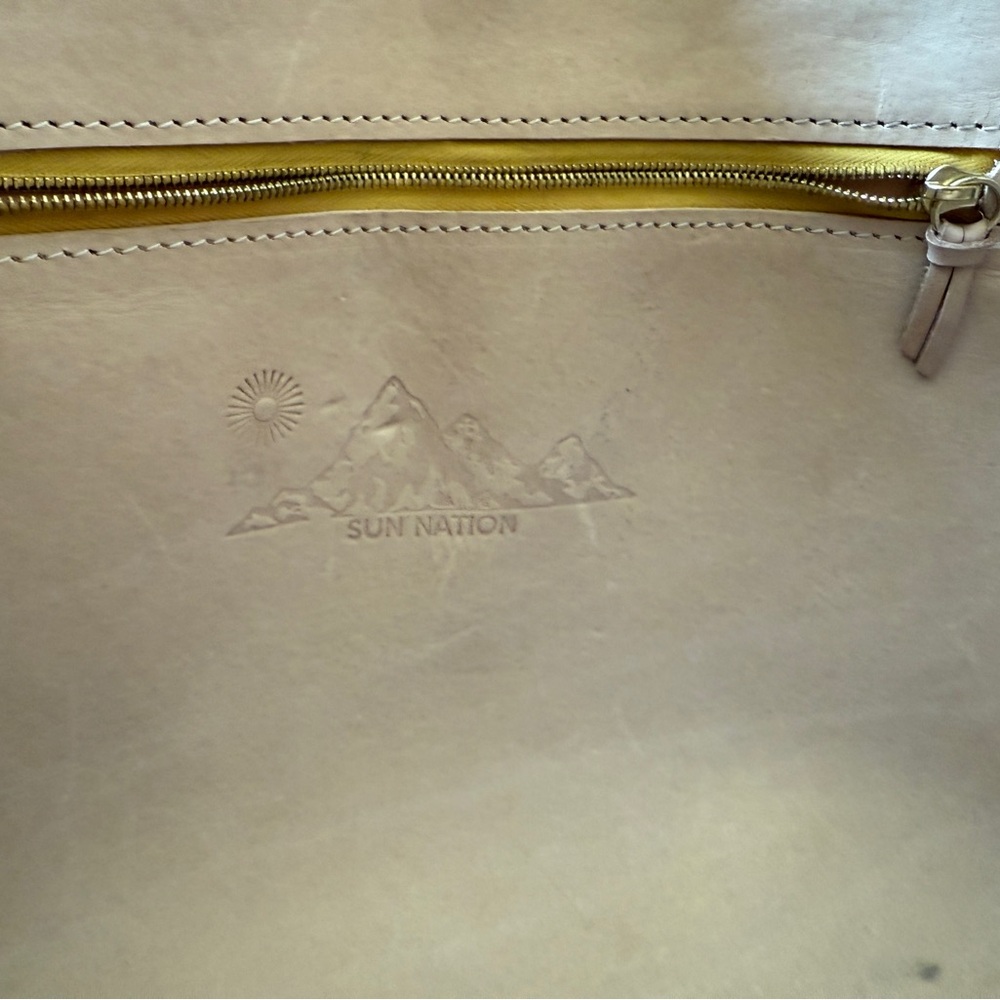 Sun Nation, Woven leather, black leather tote - Picture 5 of 8